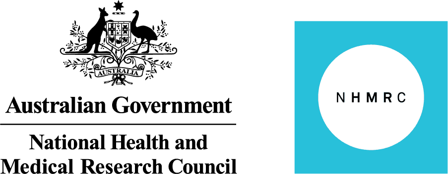 National Health and Medical Research Council (NHMRC) logo for dark backgrounds
